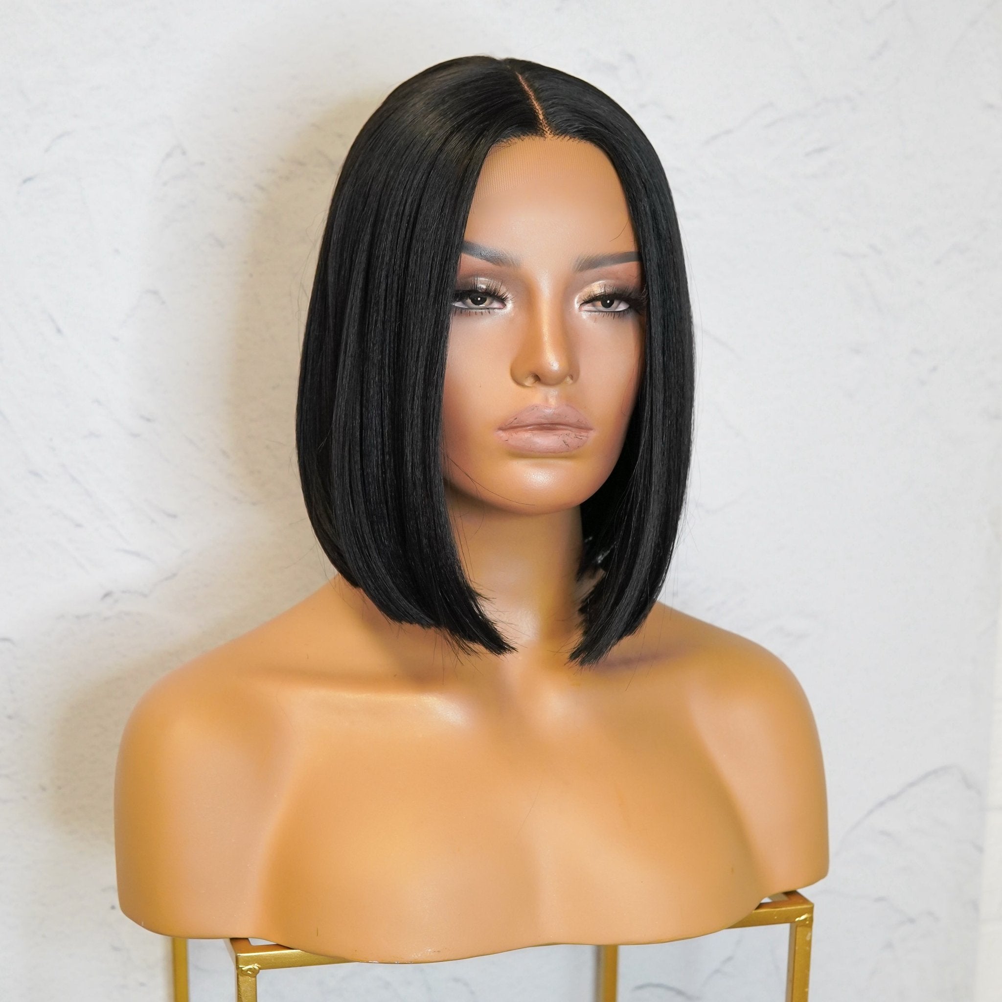 TILLY - Black - Lace Front Wig | Black, 12 Inch &amp; Shorter, T-Part Lace Front, Synthetic Hair | Milk &amp; Honey Wigs