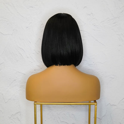 TILLY - Black - Lace Front Wig | Black, 12 Inch &amp; Shorter, T-Part Lace Front, Synthetic Hair | Milk &amp; Honey Wigs