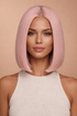 TILLY - Pink - Lace Front Wig | Pink, 12 Inch & Shorter, T-Part Lace Front, Synthetic Hair | Milk & Honey Wigs