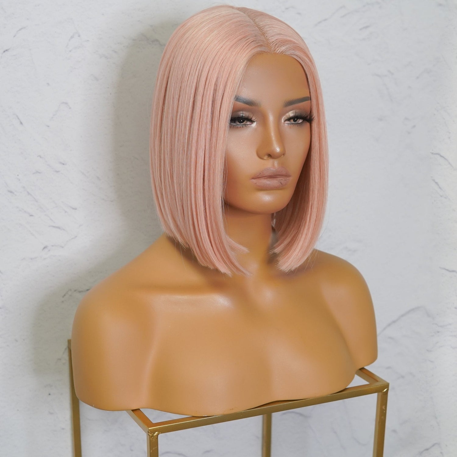 TILLY - Pink - Lace Front Wig | Pink, 12 Inch &amp; Shorter, T-Part Lace Front, Synthetic Hair | Milk &amp; Honey Wigs