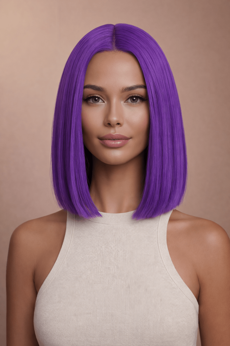 TILLY - Purple - Lace Front Wig - Milk &amp; Honey Wigs