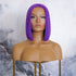 TILLY purple synthetic straight lace front bob wig | Milk & Honey Wigs