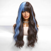 Two-Tone With Highlight Wig - MARKETPLACE | Brown, Fringe, Synthetic Hair | Milk & Honey Wigs