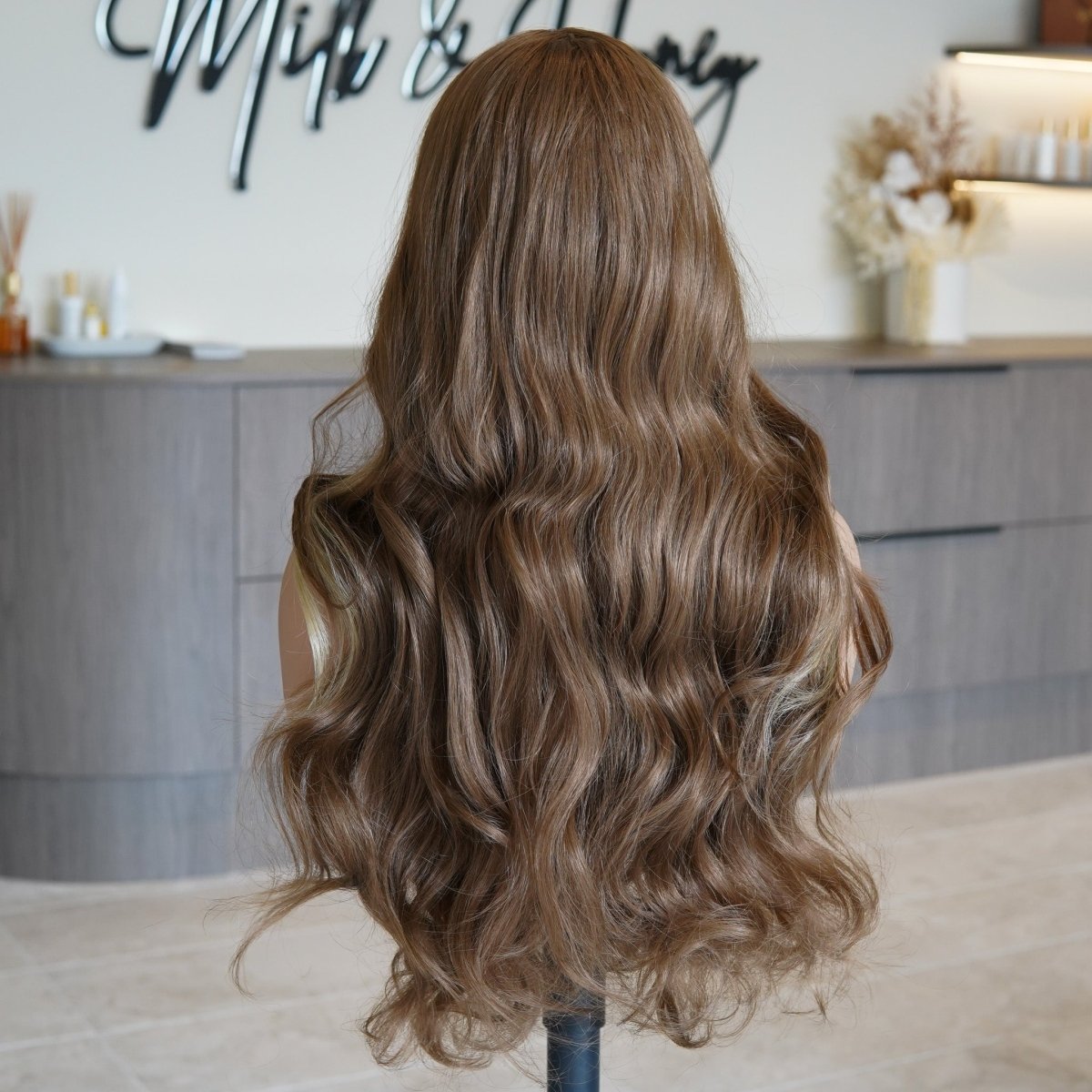 TYLER Caramel Lace Front Wig - Milk &amp; Honey Wigs