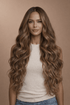 TYLER - Ombre Dark Brown - Lace Front Wig | Brown, 26 Inch, T-Part Lace Front, Synthetic Hair | Milk & Honey Wigs