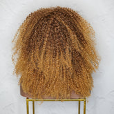 TYRA - Caramel - Afro Curl Wig | Brown, 18 Inch, Fringe, Synthetic Hair | Milk & Honey Wigs