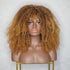 TYRA - Caramel - Afro Curl Wig | Brown, 18 Inch, Fringe, Synthetic Hair | Milk & Honey Wigs