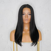 VALERIE - Black - Lace Front Wig | Black, 18 Inch, T-Part Lace Front, Synthetic Hair | Milk & Honey Wigs