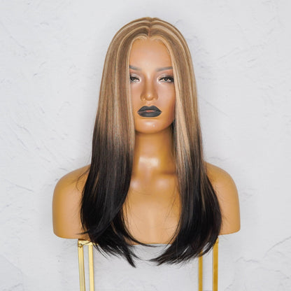VALERIE inked synthetic straight lace front wig | Milk &amp; Honey Wigs