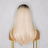 VALERIE - Ombre Platinum - Lace Front Wig | Blonde, 18 Inch, T-Part Lace Front, Synthetic Hair | Milk & Honey Wigs