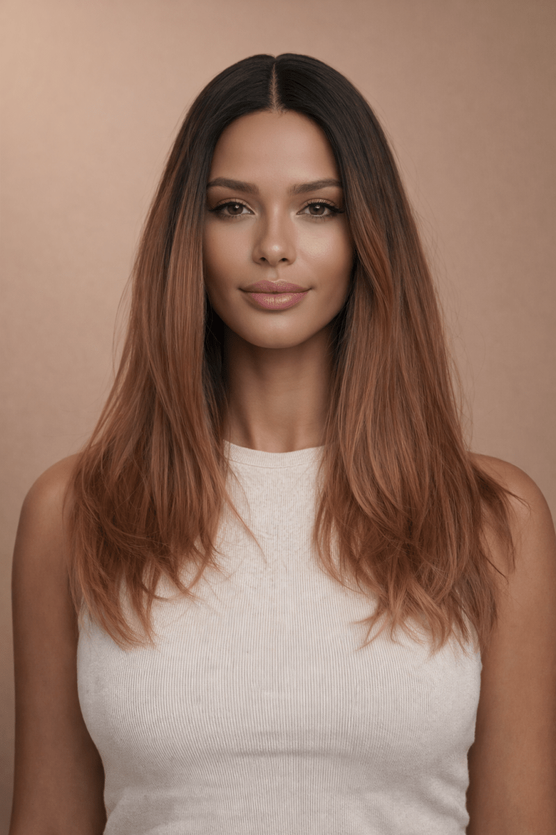 VANESSA - Ombre Brown - Lace Front Wig - Milk &amp; Honey Wigs