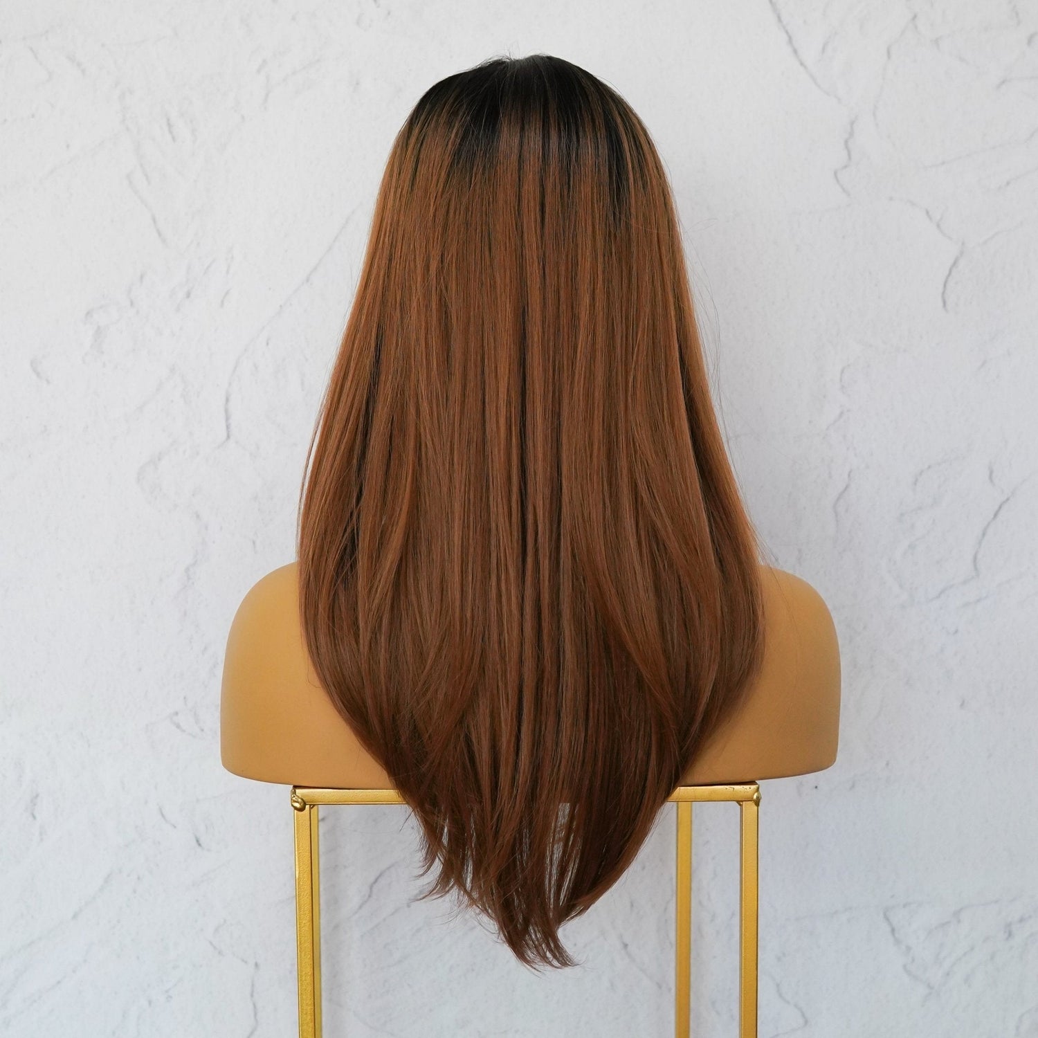 VANESSA Ombre Brown Lace Front Wig - Milk &amp; Honey Wigs