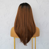 VANESSA Ombre Brown Lace Front Wig - Milk & Honey Wigs