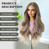 Wavy Long Warm Blonde 13x6 Lace Front Wig - MARKETPLACE | Blonde, 13x6 Lace Front, Synthetic Hair | Milk & Honey Wigs