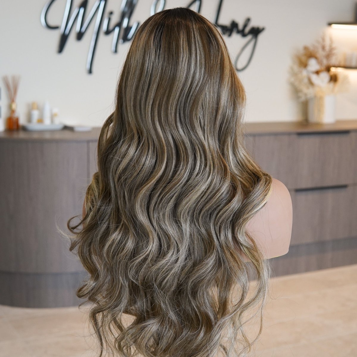 WILMA Mocha Lace Front Wig - Milk &amp; Honey Wigs