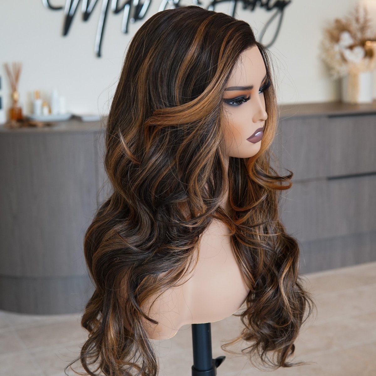 WILMA Warm Brown Lace Front Wig - Milk &amp; Honey Wigs