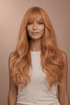 ZARA - Caramel - Fringe Front Wig | Ginger, 22 Inch, Fringe, Synthetic Hair | Milk & Honey Wigs