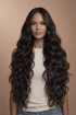 ZENDAYA - Darkest Brown - Lace Front Wig | Brown, 28 Inch+, T-Part Lace Front, Synthetic Hair | Milk & Honey Wigs