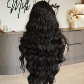 ZENDAYA - Darkest Brown - Lace Front Wig | Brown, 28 Inch+, T-Part Lace Front, Synthetic Hair | Milk & Honey Wigs