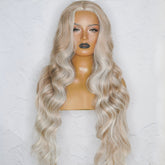 ZENDAYA - Frosted Blonde - Lace Front Wig | Blonde, 28 Inch+, T-Part Lace Front, Synthetic Hair | Milk & Honey Wigs