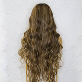 ZENDAYA - Latte - Lace Front Wig | Brown, 28 Inch+, T-Part Lace Front, Synthetic Hair | Milk & Honey Wigs