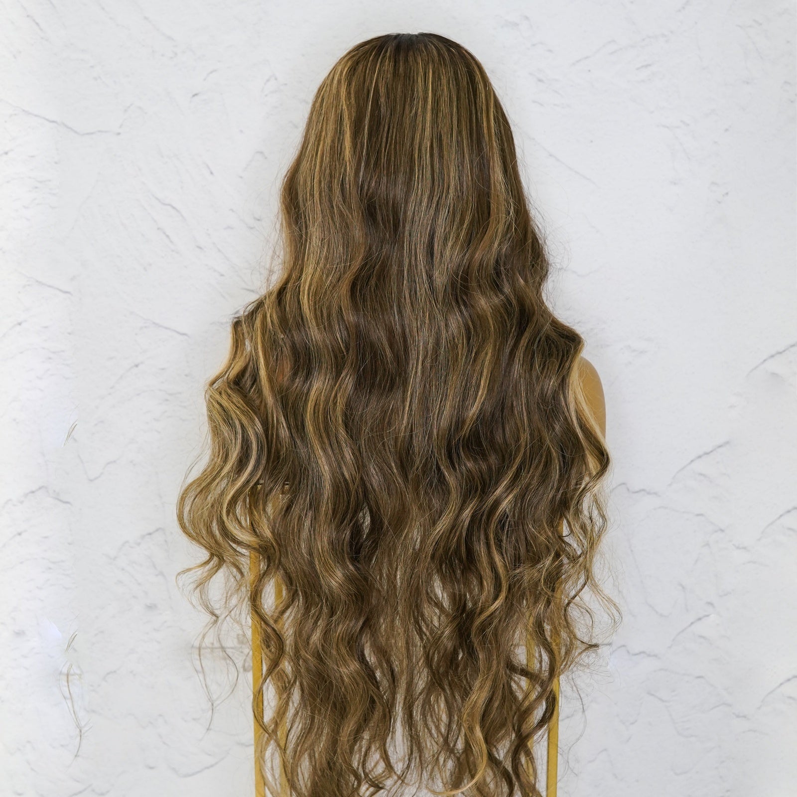 ZENDAYA - Latte - Lace Front Wig | Brown, 28 Inch+, T-Part Lace Front, Synthetic Hair | Milk &amp; Honey Wigs