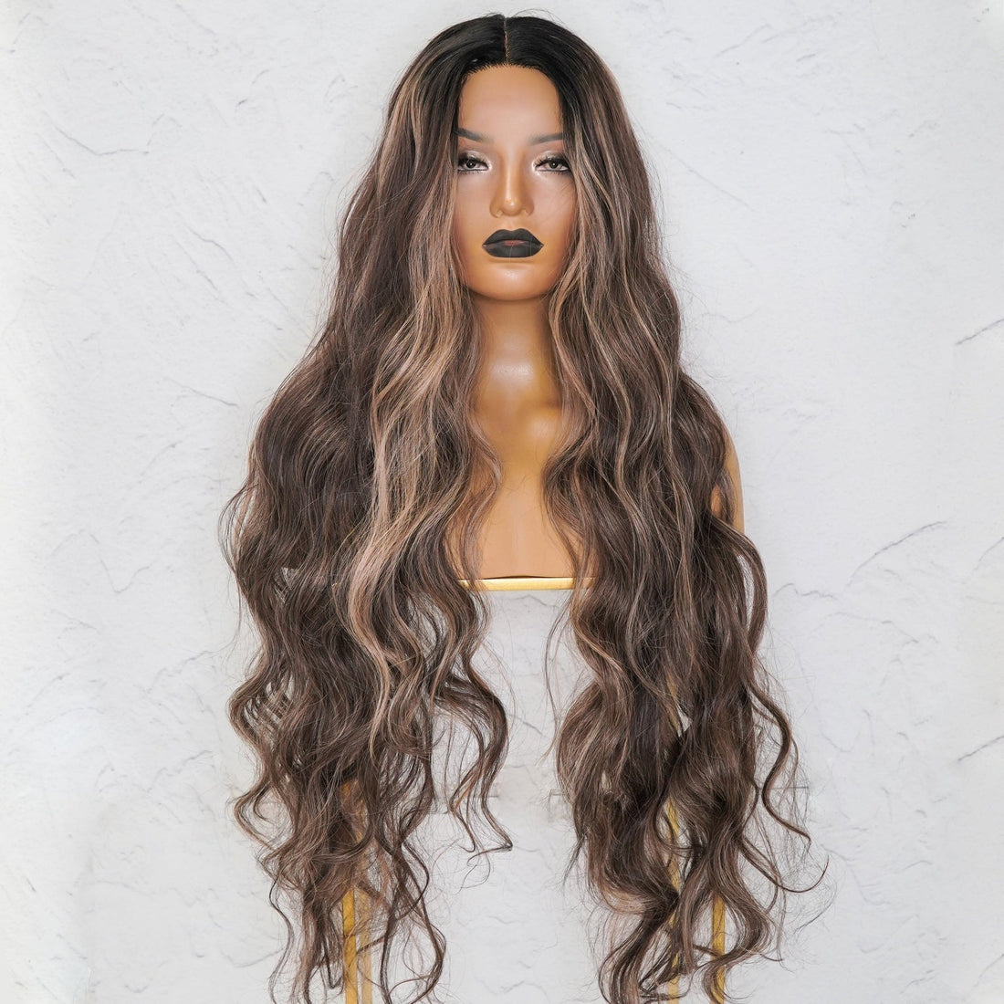ZENDAYA - Licorice - Lace Front Wig | Brown, 28 Inch+, T-Part Lace Front, Synthetic Hair | Milk &amp; Honey Wigs