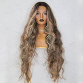ZENDAYA - Mocha - Lace Front Wig | Brown, 28 Inch+, T-Part Lace Front, Synthetic Hair | Milk & Honey Wigs