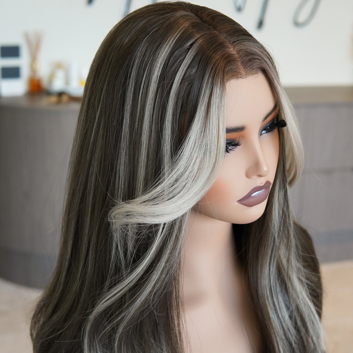 ZINA Mixed Brown 13x6 Lace Front Wig - Milk &amp; Honey Wigs