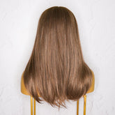 ZYPHER - Ash Brown - Lace Front Wig | Brown, 16 Inch, 13x6 Lace Front, Synthetic Hair | Milk & Honey Wigs
